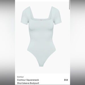Aritzia contour shortsleeve body suit